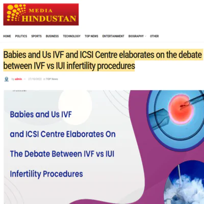 babies and us fertility center press release on Media hindustan