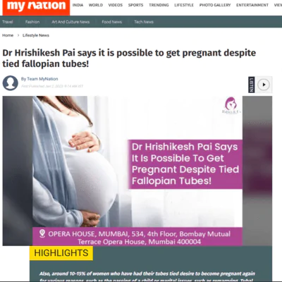 Dr. Hrishikesh Pai news on my nation